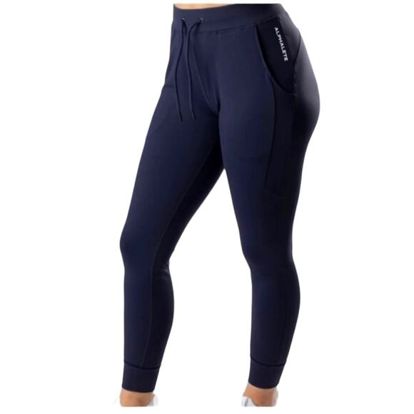 Alphalete Premium V2 Jogger active pants navy blue medium P 7042 - Picture 1 of 9